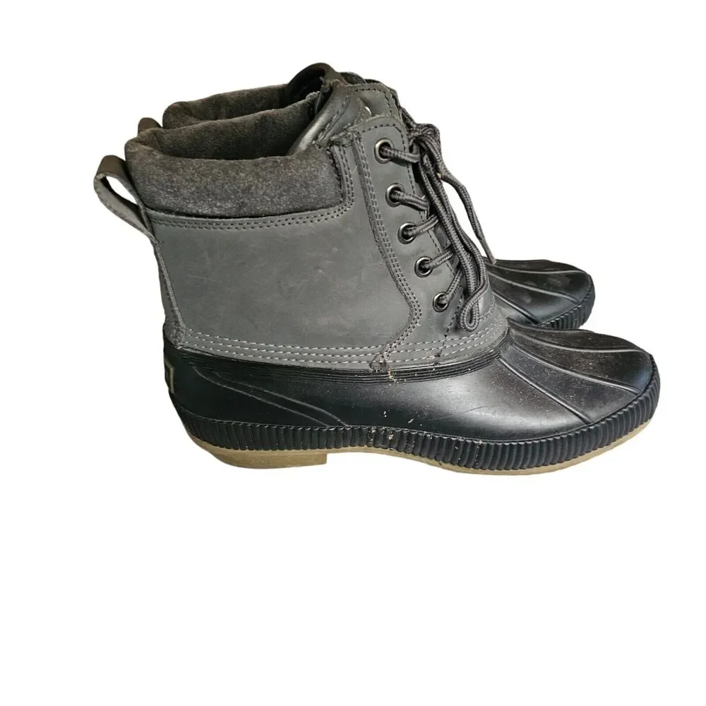 🖤 Tommy Hilfiger‎ Charlie Duck Boots – Gray – Size 8 – Water Resistant